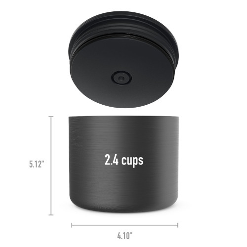 Bentgo Stainless Steel Insulated Food Container Carbon Black