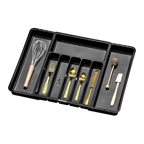 MadeSmart Expandable Cutlery Tray Carbon Kitchenware Australia