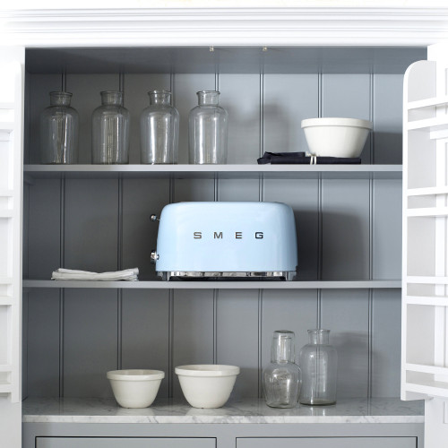 Smeg 50's Retro Style TSF02 4 Slice Toaster Pastel Blue Kitchenware