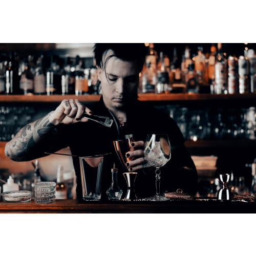 Zanzi Cocktail Shaker 5 Piece Set Rose Gold Kitchenware Australia